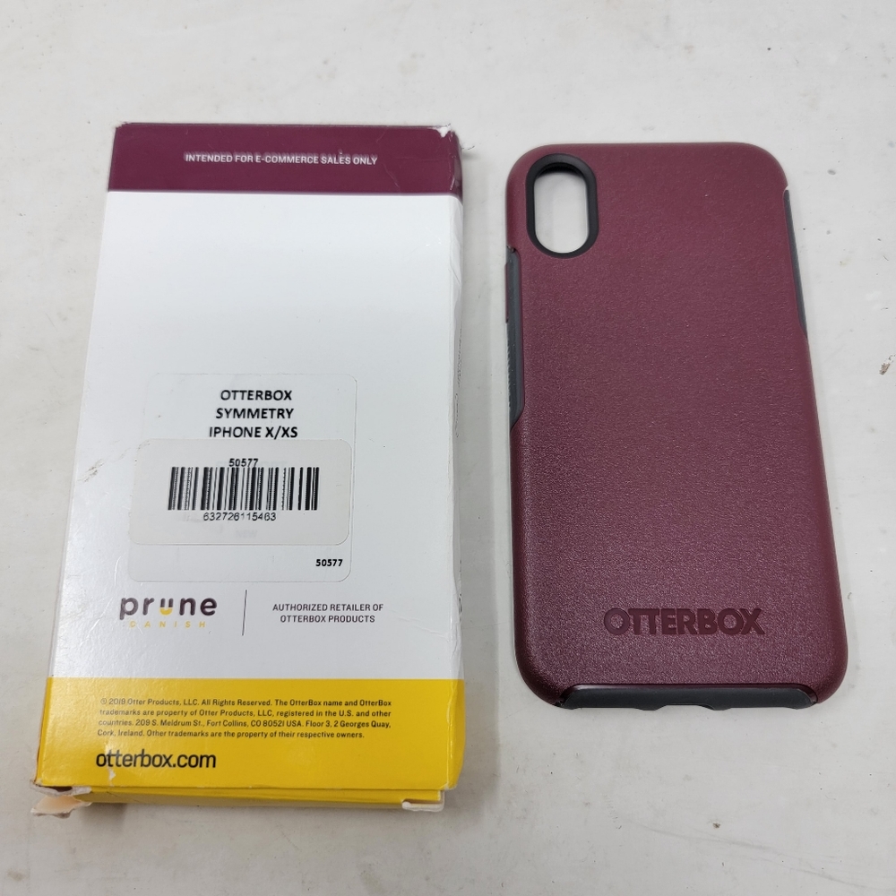 Otterbox Symmetry Iphone X / XS Fineport Burgundy Brand New